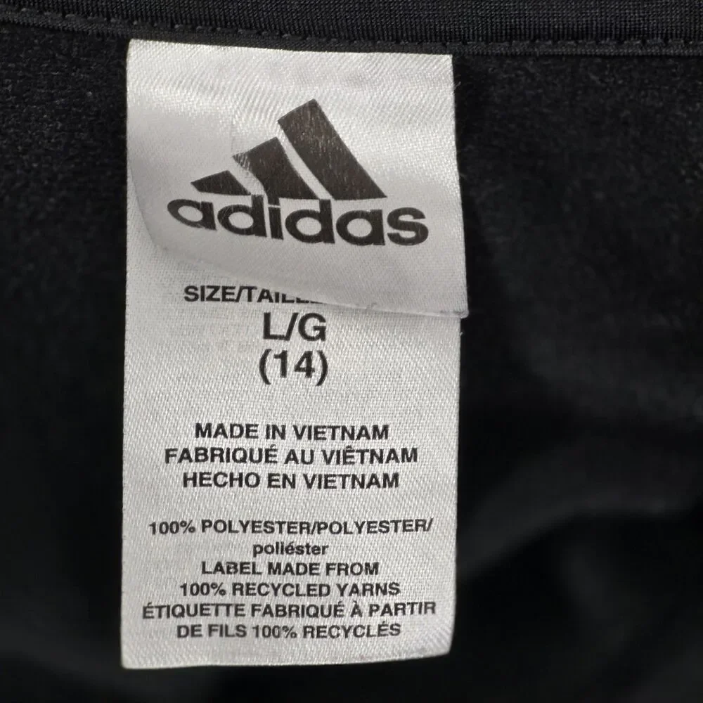 Adidas Youth L/G (14) Black Star Print Track Jacket